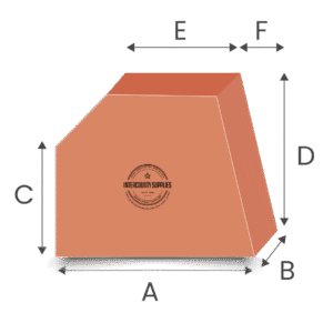 5 sided trapezoid foam cut to size – caravan and boat cushion foam