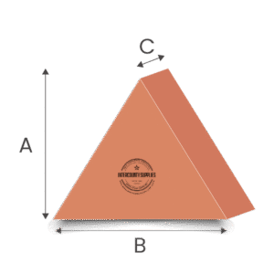 Equilateral triangle foam cut to size – upholstery and acoustic foam