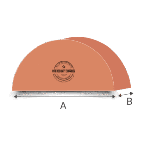 Semi-circle foam cushion cut to size for headboards, benches, and bay windows