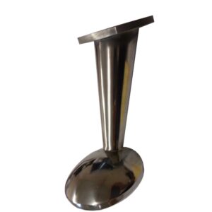 JHGJHGBU Chrome Angled Leg with Foot - 130mm