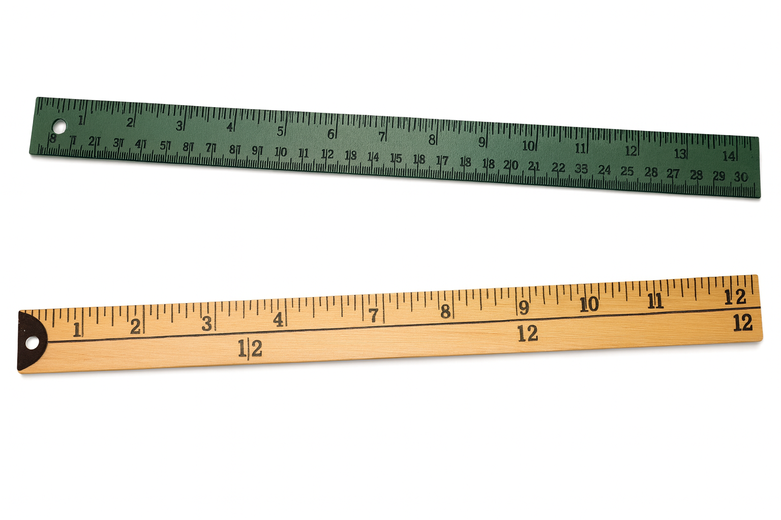 Metal and Wooden Rulers in Detail Certified Upholstery Rulers UK